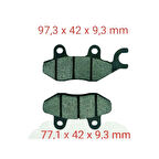 Tvs Ön Fren Disk Balatası Ask Fa197 Apache-Yamaha Crypton Ym-Ybr 250-Cbf 250