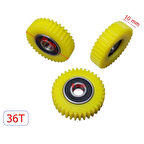 Plastik Dişli 36 Diş 3 Lü Set E-Bisiklet/Fat Bike/Petal Destekli