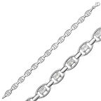 Gümüş Oval Su Yolu Kadın Bileklik