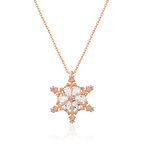 ​Gümüş Kar Çiçeği Kadın Kolye