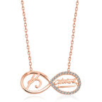 Gümüş Sonsuzluk Kemal Atatürk Kadın Kolye