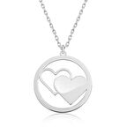 Gümüş Kalp Kadın Kolye
