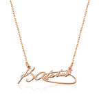 Gümüş Kemal Atatürk İmza Kadın Kolye