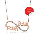 Gümüş İsimli Sonsuzluk Kadın Kolye