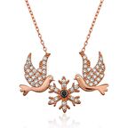 Gümüş Aşk Kuşları Kolye