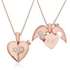 Gümüş İsim Yazılı Sonsuz Kalp Kolye