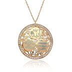 Gümüş Ayetel Kürsi Nazar Duası Allah Yazılı Kadın Kolye