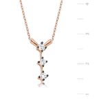 Gümüş 3 Taş Tria Kadın Kolye