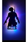 Pubg Led Işıklı Ahşap Tablo