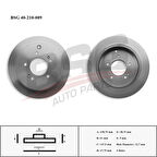Kore Fren Diski Arka - Adet : 284 X 5 Düz - Bsg 40-210-009