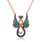 Sonsuz Melek Kanatlı Aşk 925 Ayar Gümüş Kolye