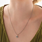 Gül Tasarımlı 925 Ayar Gümüş Kadın Kolye