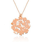 Rose Yonca Buketi 925 Ayar Gümüş Kadın Kolye