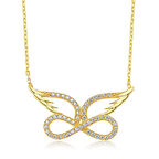 Melek Sonsuzluk  925 Ayar Gümüş Kolye