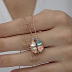 Rose Açılabilen Yonca 925 Ayar Gümüş Kadın Kolye