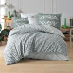 Hobby Çift Kişilik Poplin Nevresim Takımı Sofia Yeşil