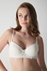 Dantel Detaylı Ekstra Dolgulu Destekli Sütyen