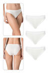 Özkan 23926 3'lü Paket Kadın Viskon Esnek Rahat Slip Külot