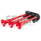 Seger 3 Borulu Melodili Nostalji Kirmizi Plastik Borulu Korna 86EN12.000.03K