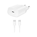 Elba Elb05 Pd 25Wıos Beyaz 25W Usb C Ev Şarj Kafa+1Mt Type C To Lightnıng Kablo Pd3.0