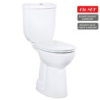 Creavit Bedensel Engelli Alttan Çıkışlı Klozet + Rezervuar + İç Takım + Çınar Yavaş Kapanan Kapak 4 'lü Set