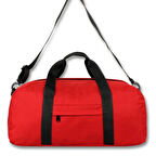 Cennec Kırmızı Büyük Kadın Spor ve Seyahat Çantası - Omuz Askılı