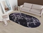 Vitaus Kaymaz Tabanlı Yıkanabilir Halı FGR-S402-Oval-60x100
