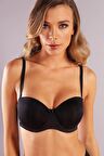 GABRIELLA A Plus Siyah Balconette Foam Cup Sütyen