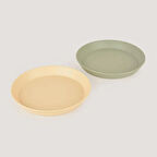 Let's Be Child LC Yuvarlak Tabak 2'li Sage Green - Vanillia