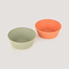 Let's Be Child LC Yuvarlak Kase 2'li Sage Green -  Peach