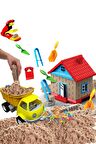Oyuncak Kinetik Kum Kum Ev 1250gr Kum Hediye Kamyon