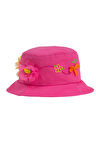 Çiçekli Kız Çocuk Bermuda Şapka 2113