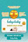 Baby&Baby Bebek Bakım Örtüsü 60x60cm Alt Açma Bezi 30'lu Paket
