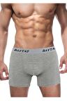 Baytaş Erkek Likralı Boxer Gri
