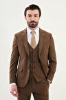Mcr Düz Slim Fit Mono Yaka Klasik Yün Erkek Takım Elbise 45345