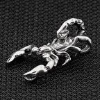 Akrep Tasarımlı 925 Ayar Gümüş Kolye Ucu