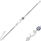 925 Ayar Gümüş Vav Model Kadın Bileklik