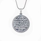 Ayetel Kursi Erkek Gümüş Kolye