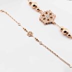 925 Ayar Gümüş Zirkon Taşlı  Kar Tanesi Bileklik