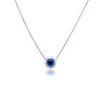 925 Ayar Gümüş Nazar Boncuklu Kolye