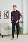 Kly Uzun Kol Polo Yaka  Erkek Pijama 9247 