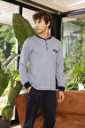 Kly Midi Yaka Pamuk Pijama Takımı 9261 