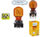 Unıversal Ampul-12v 24w Pwy24w İndicator Sarı - Philips-12174nahtrc1