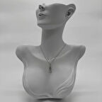 Çelik Silver Balık Kolye  - Silver