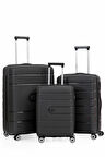 ÇÇS 5247 Polipropilen 3 Lü Valiz Seti