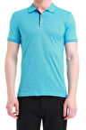 TS 736 Slim Fit Turkuaz Spor T-Shirt
