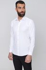 Gk 604 Slim Fit Pamuk Saten Klasik Beyaz Gömlek 
