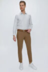 P 1077 Slim Fit Camel Spor Pantolon