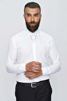 GK 647 Beyaz Klasik Gömlek