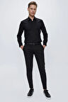 P 1112 Slim Fit Siyah Spor Pantolon